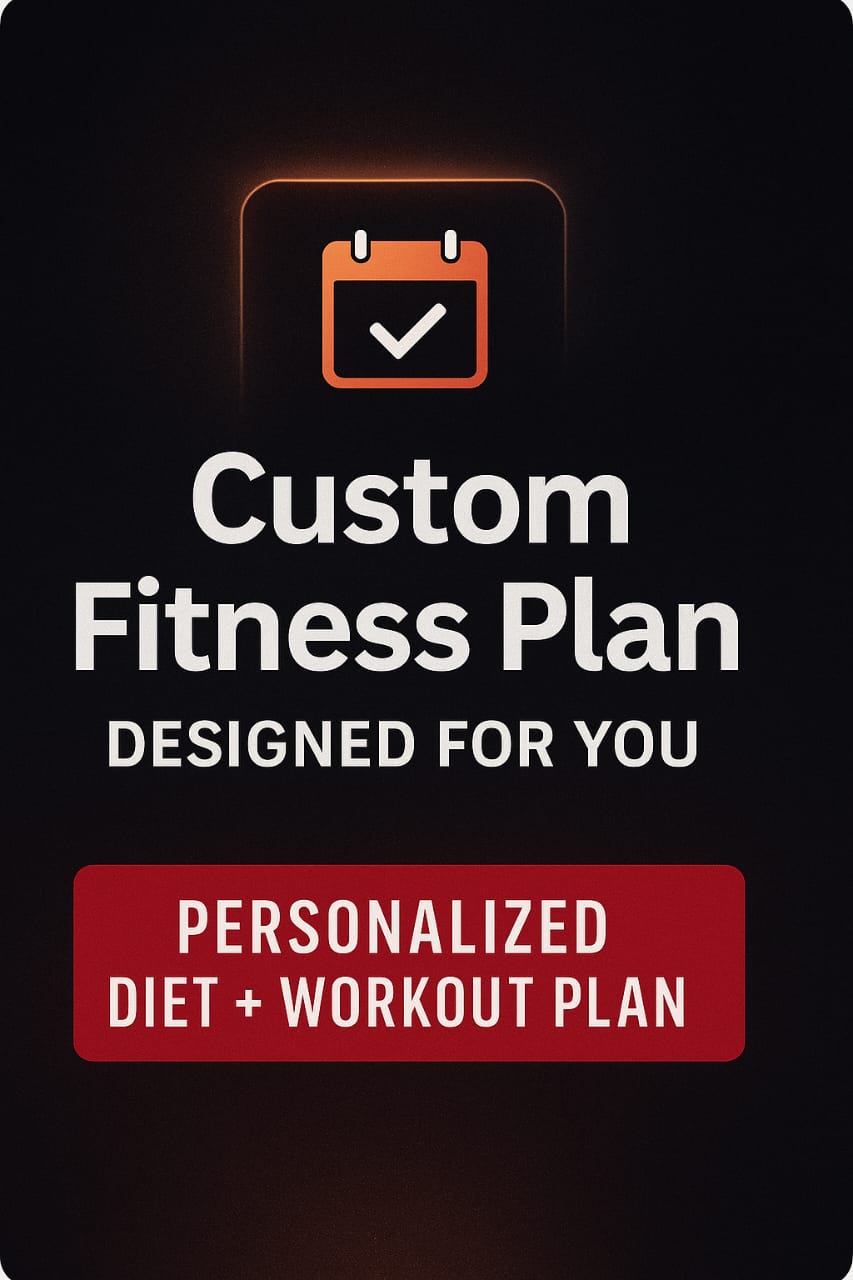Custom Fitness Plan Designed For YOU